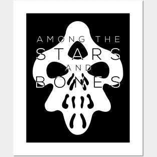 Among the Stars and Bones White Transparent Logo Posters and Art